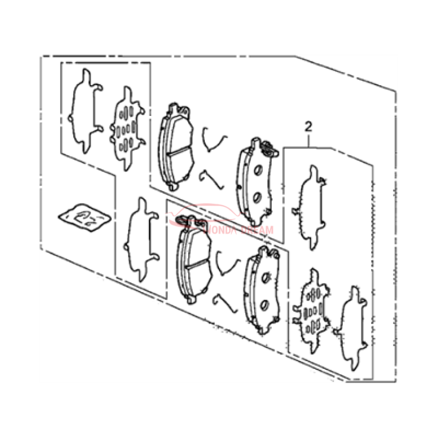 SET,PAD FR (17IN, (45022-SJC-A00) - 1