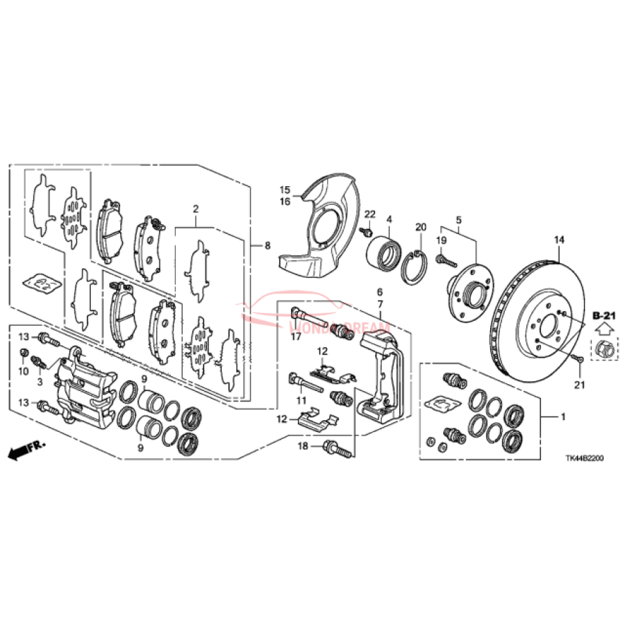 SET,PAD FR(17IN,2 (45022-SJC-A02) - 3