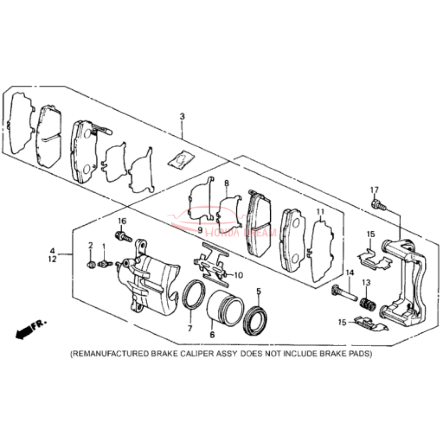 PAD SET, FR. (45022-SK7-010) - 2