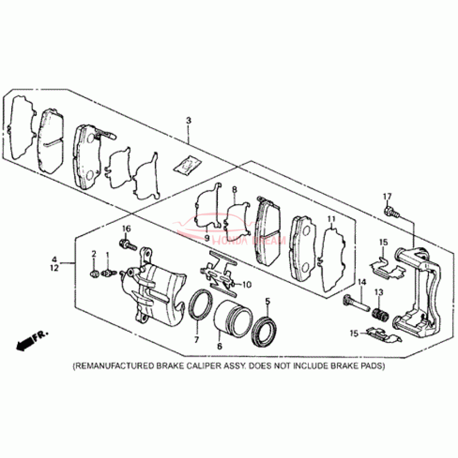 SET,PAD FR (17CL- (45022-SK7-526) - 1