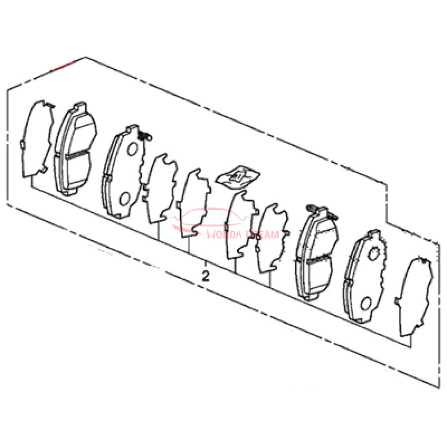 SET,PAD FR (45022-SNA-A50) - 1