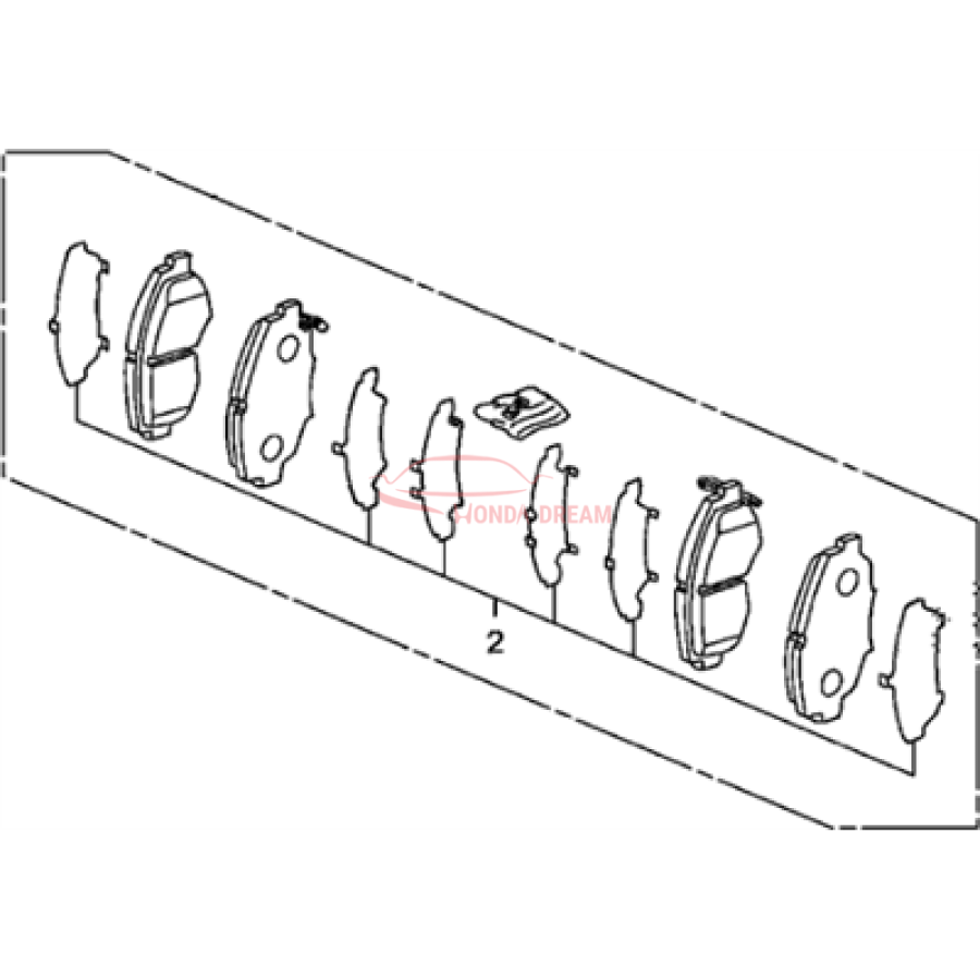 SET,PAD FR (45022-SNB-000) - 2