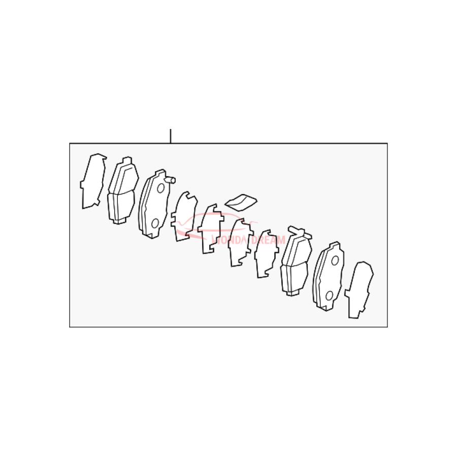 SET,PAD FR (45022-SNB-010) - 1