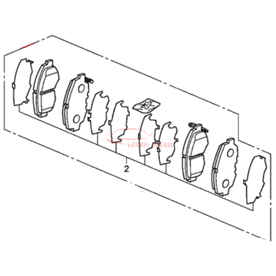 SET,PAD FR (45022-SNE-A00) - 3