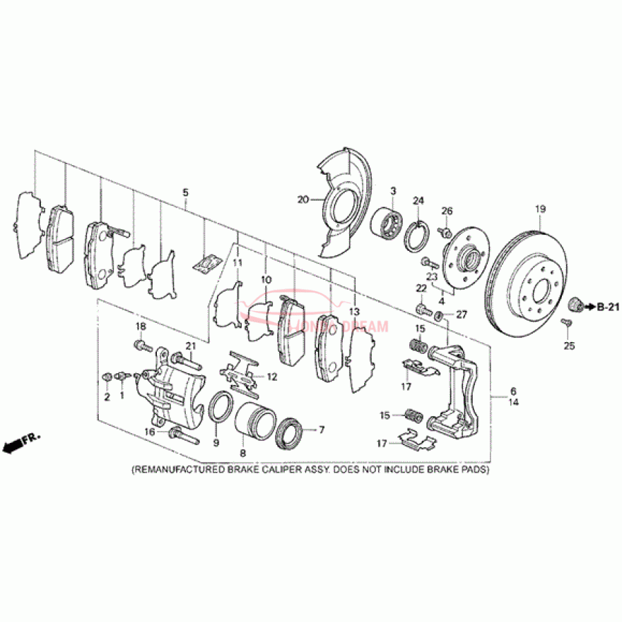 SET,PAD FR (17CL- (45022-SR3-507) - 1