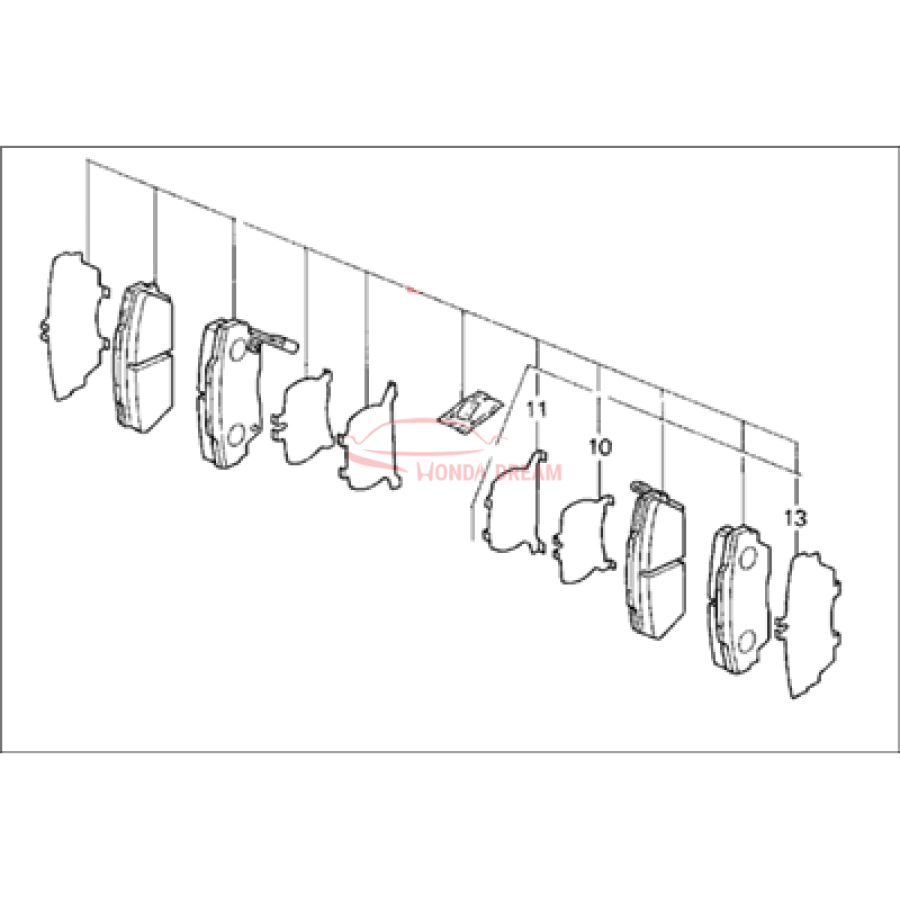 SET,PAD FR (17CL- (45022-SR3-507) - 1