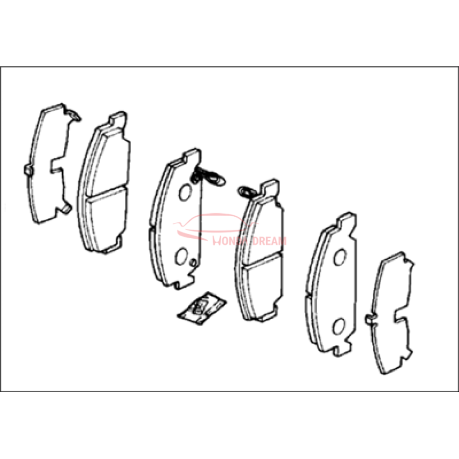 PAD SET,FR. (45022-SR3-L00) - 2