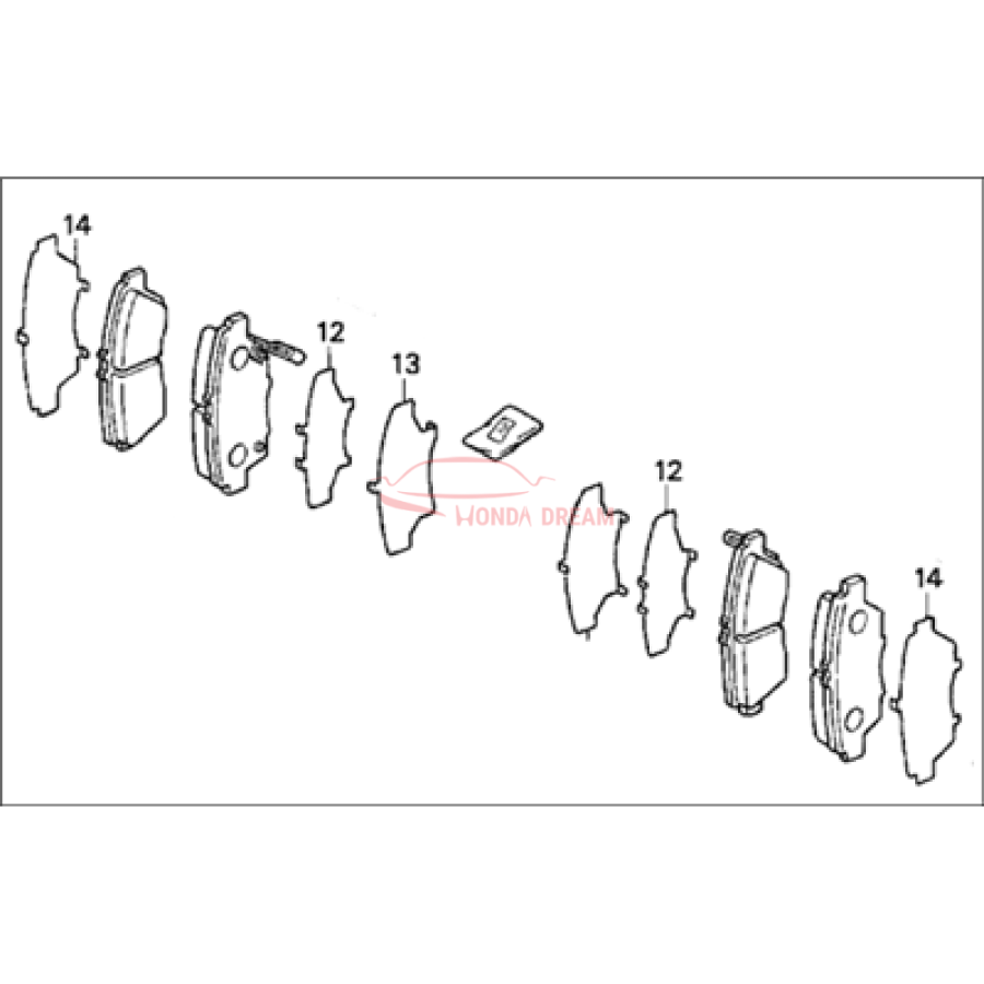 SET PAD FR (17CL- (45022-SS0-000) - 1