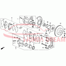 SET PAD FR (17CL- (45022-SS0-535) - 3