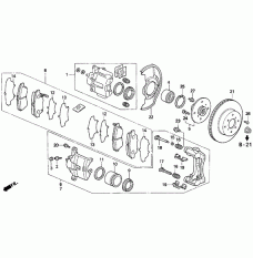 SET PAD FR (17CL- (45022-SS0-535)