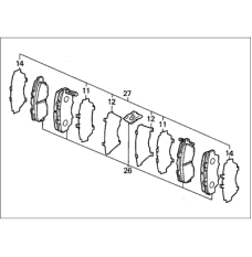 SET PAD FR (17CL- (45022-SS0-A00)