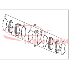 SET,PAD FR (AD51 (45022-SS0-A01) - 3