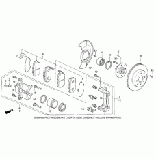 SET,PAD FR(17CL-1 (45022-ST7-406)