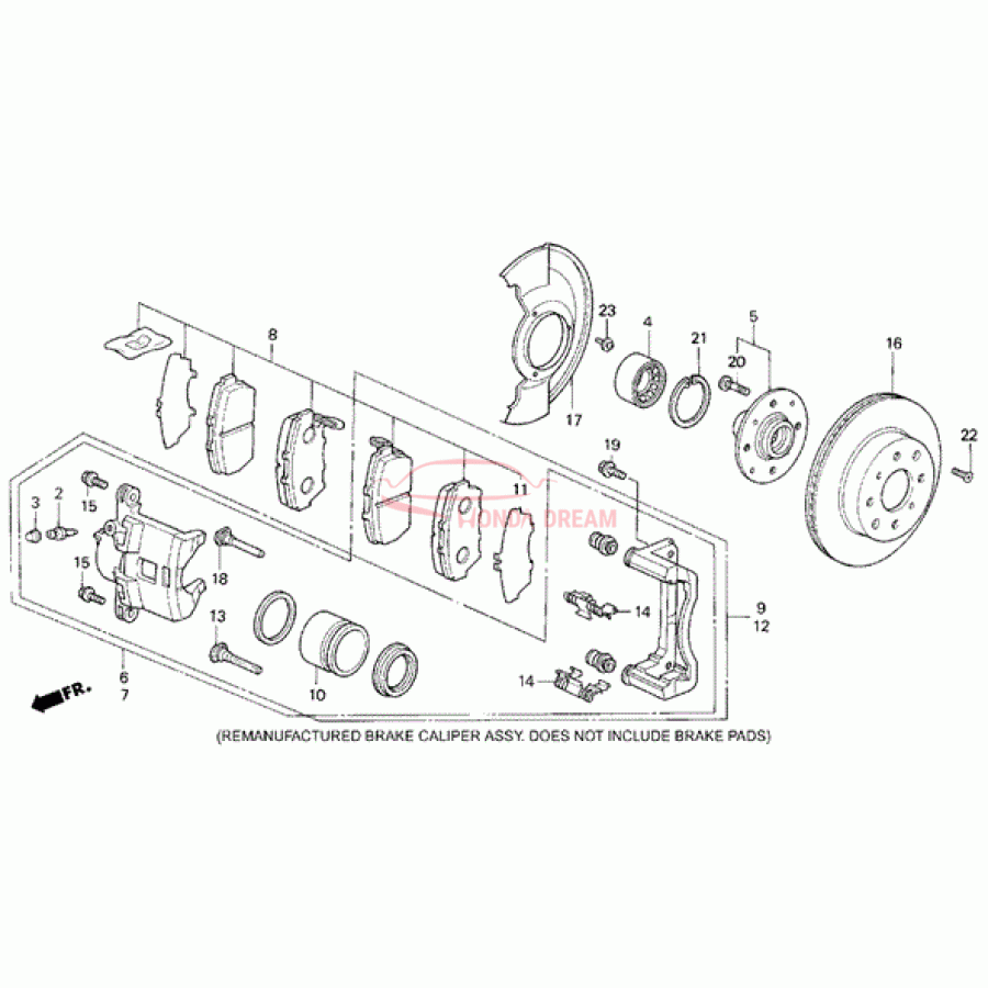 SET,PAD FR(17CL-1 (45022-ST7-406) - 1