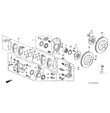 SET,PAD FR (17CL- (45022-ST7-416)