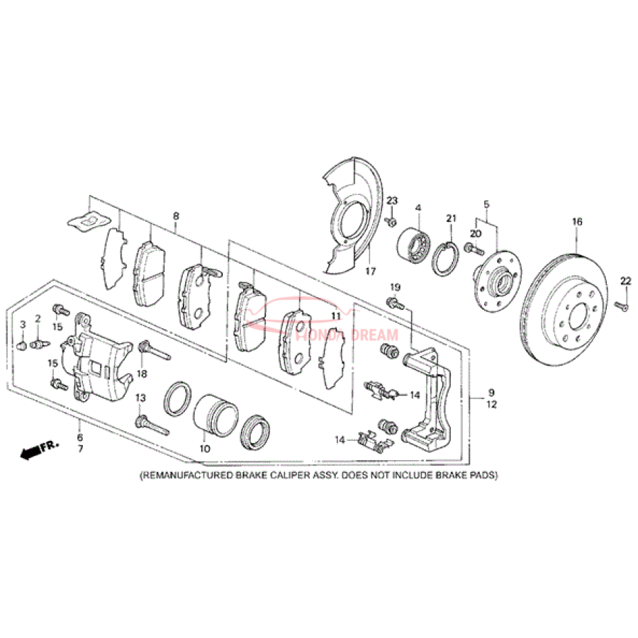 SET,PAD FR (17CL- (45022-ST7-416) - 1