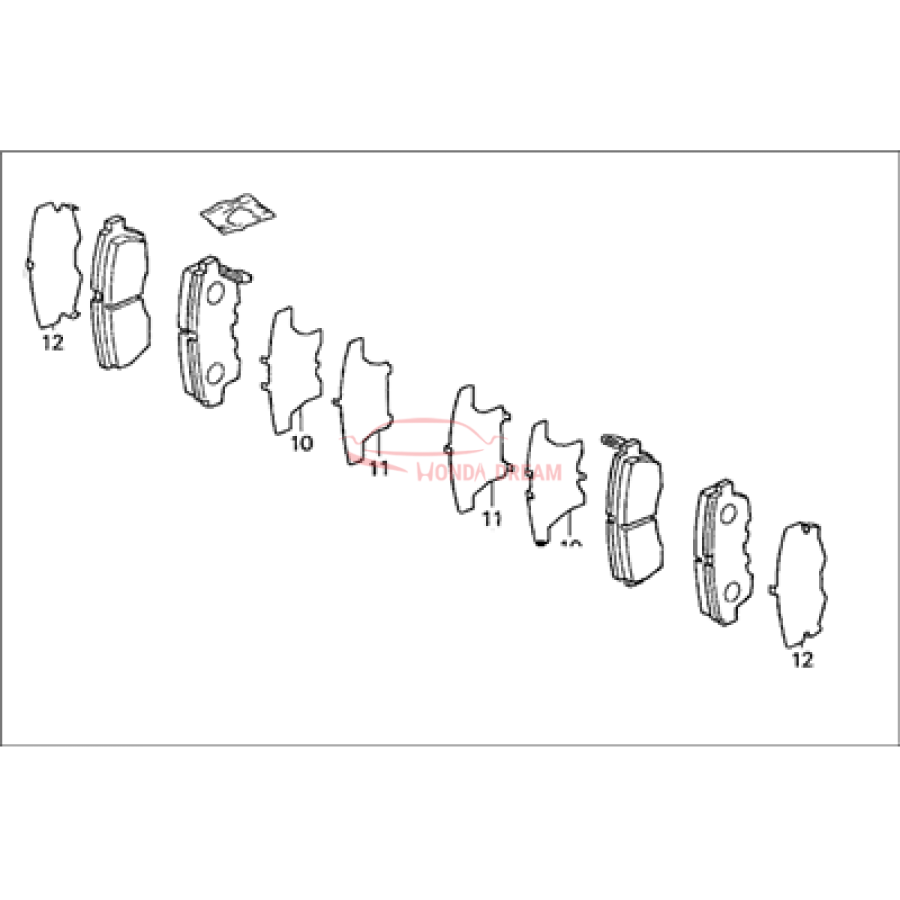 SET,PAD FR(AD57-1 (45022-SY8-A01) - 3