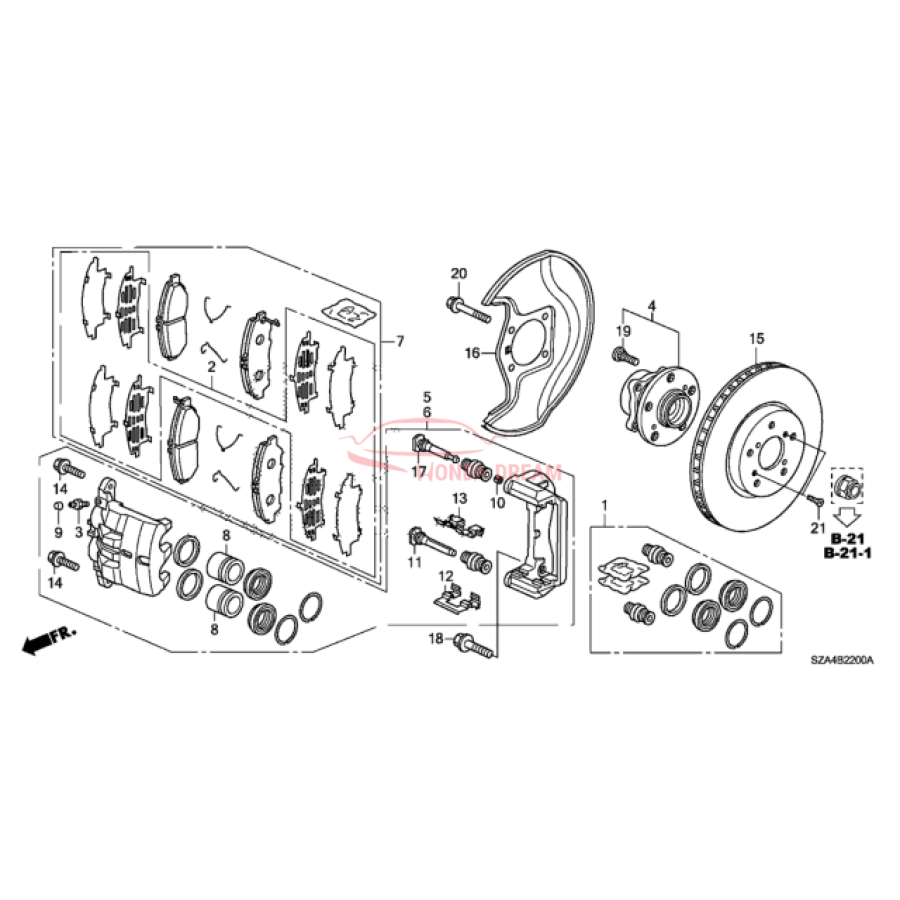 SET,PAD FR (45022-SZA-405) - 3