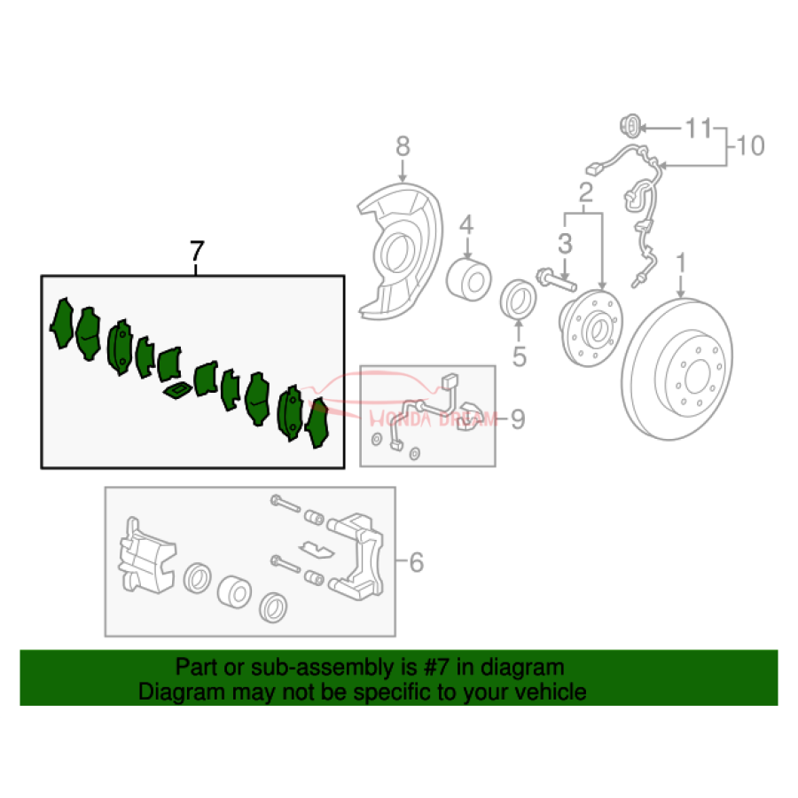 SET,PAD FR (16CL- (45022-T5R-A01) - 2