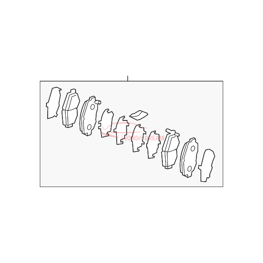 SET,PAD FR (45022-TBA-A00) - 1