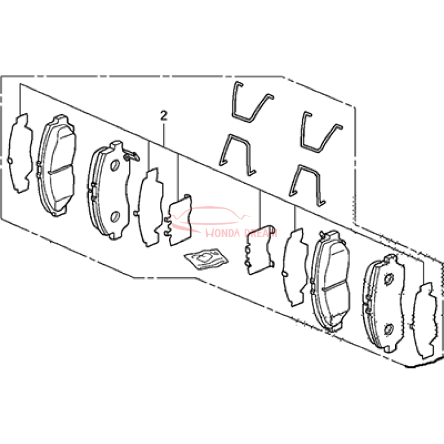 SET PAD FR(17CL-1 (45022-TE0-A60) - 3