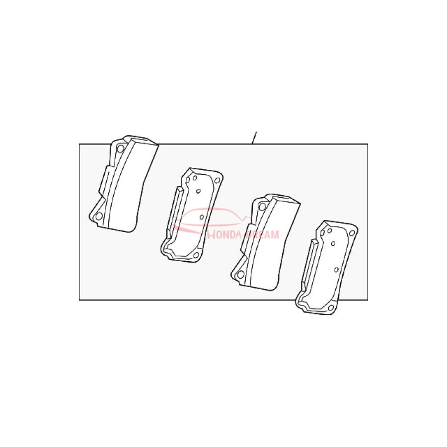 SET,PAD FRONT (45022-TGH-A02) - 1