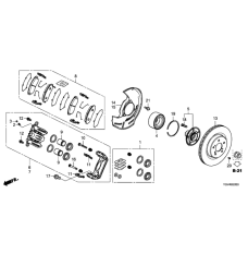 SET,PAD FR (45022-TGV-A00)