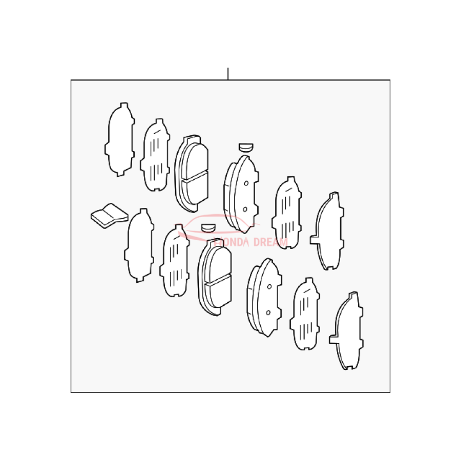 SET,PAD FR (45022-TK8-A01) - 1