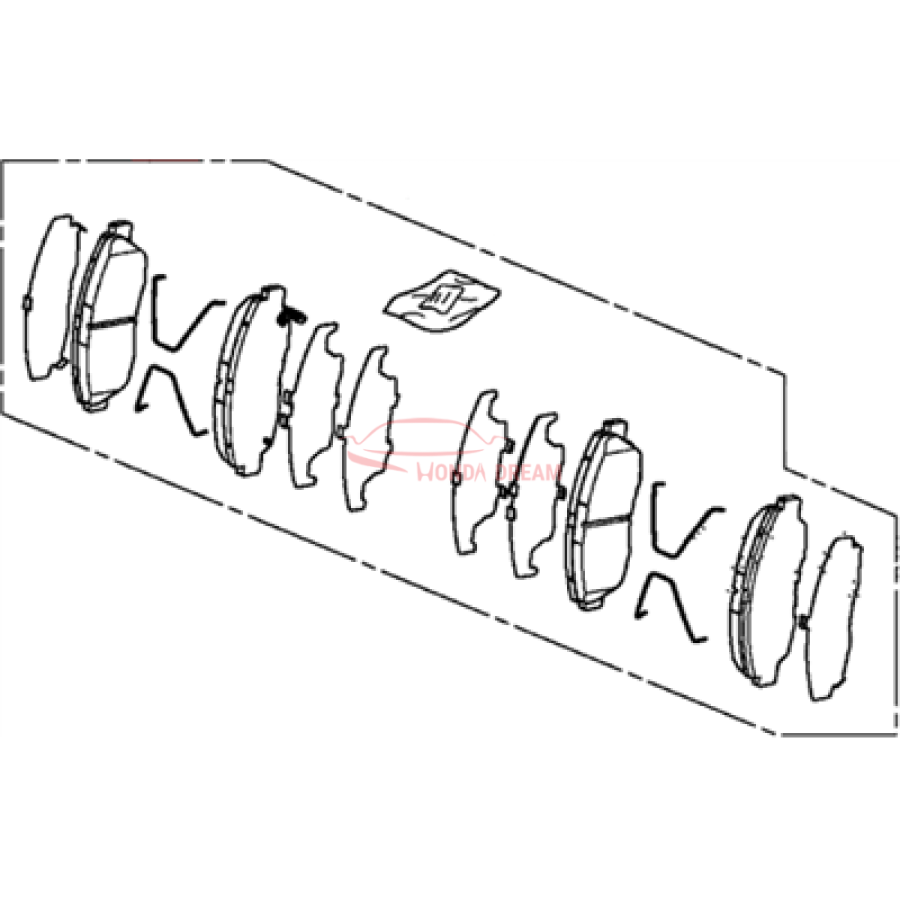 SET,PAD FR (45022-TR3-A01) - 2