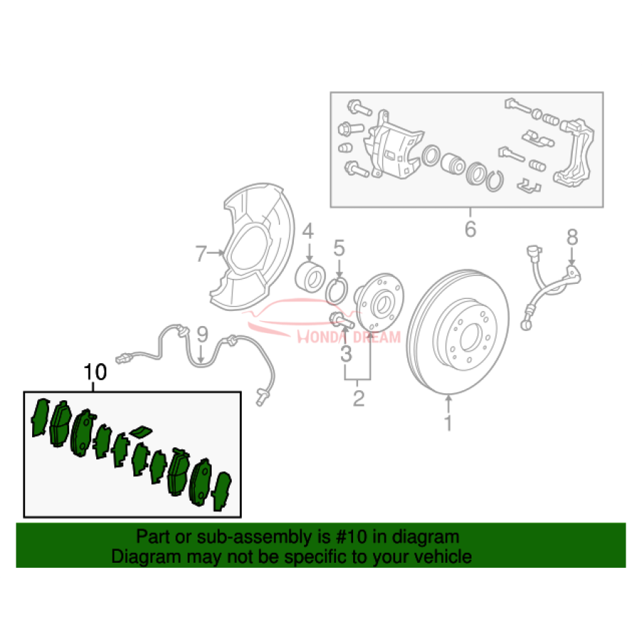 SET,PAD FR (45022-TR3-A02) - 2