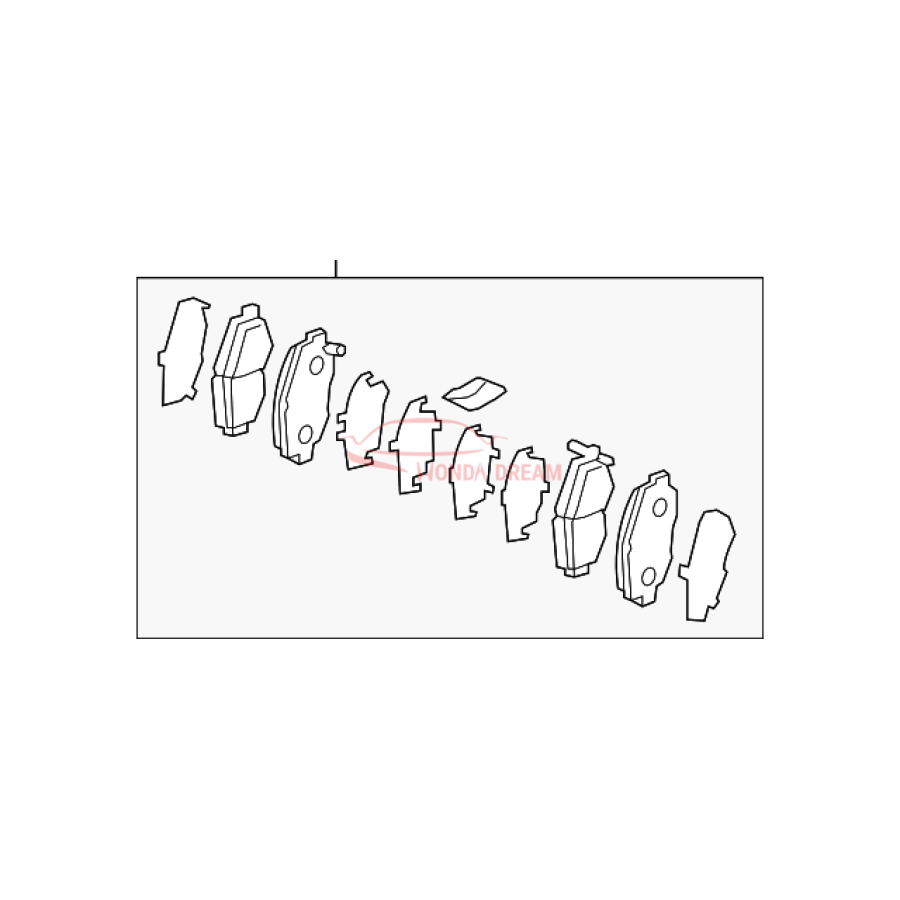 SET,PAD FR (17CL- (45022-TRT-A00) - 1