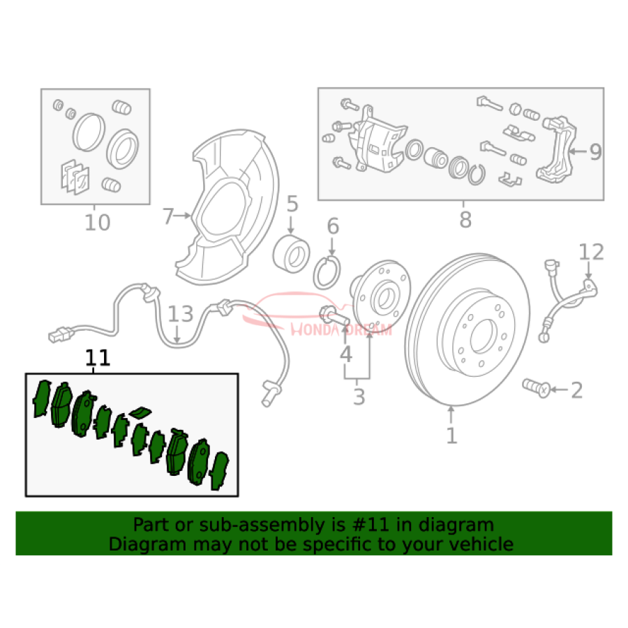 SET,PAD FR (17CL- (45022-TRT-A00) - 3