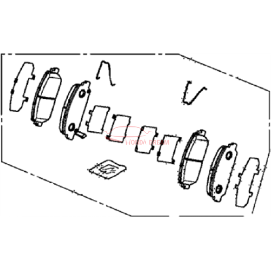 SET,PAD FR(18CL-1 (45022-TY2-A02) - 2