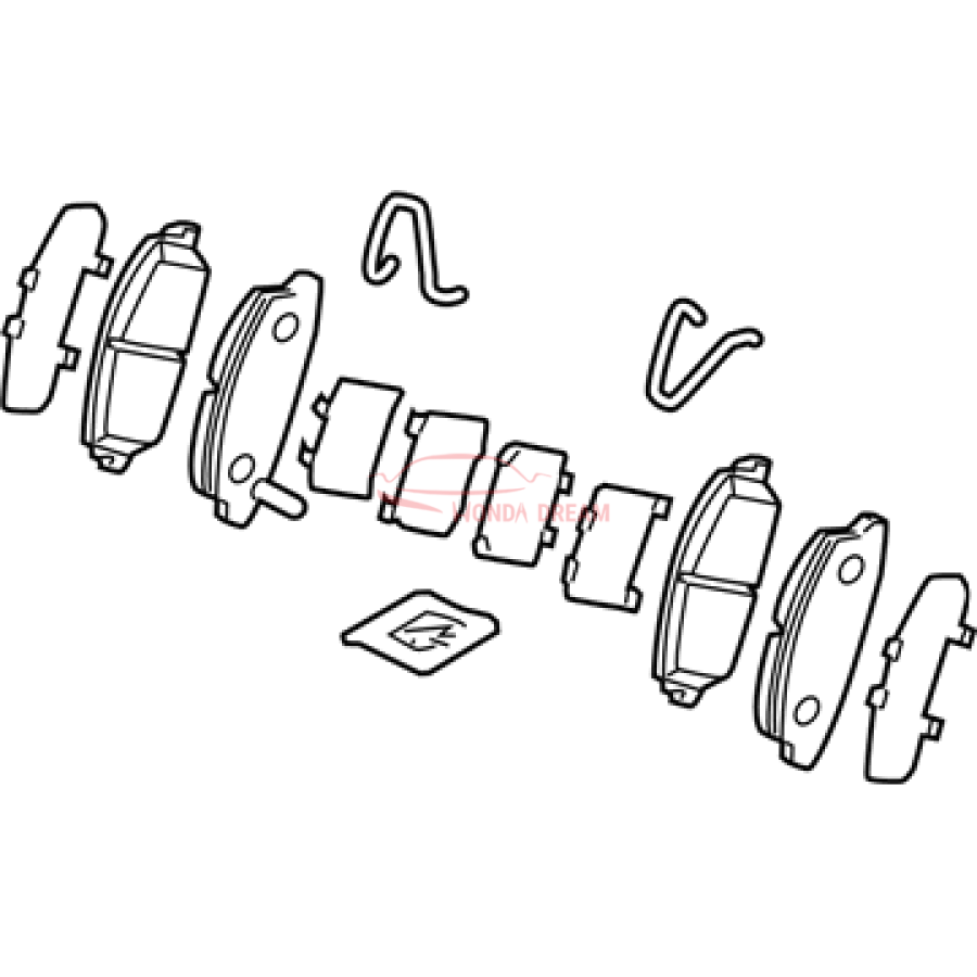 SET,PAD FR(18CL-1 (45022-TY2-A03) - 2