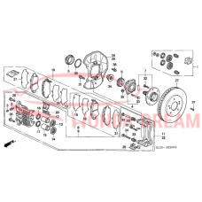 Front brake caliper piston (45213-SL0-003) - 3