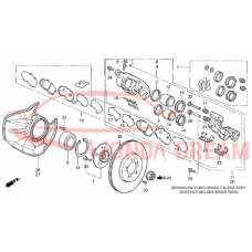 Front brake caliper piston (45213-SP0-E01) - 3