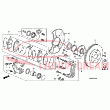 Front brake caliper piston (45216-S01-A01) - 3