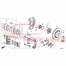 Front brake caliper piston (45216-SZA-A01) - 3