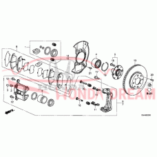 Front brake caliper piston (45216-T5B-003) - 3