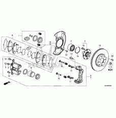 Front brake caliper piston (45216-T5B-003)