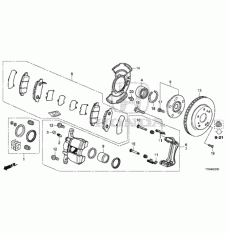 Front brake caliper piston (45216-T5C-003)