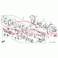 Front brake caliper piston (45216-TA0-A01) - 4