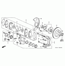 Front brake caliper piston (45216-TA0-A01)