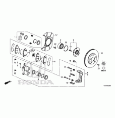 Front brake caliper piston (45216-TEA-T01)