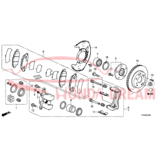 Front brake caliper piston (45216-TY2-A01) - 3