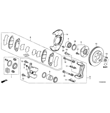 Front brake caliper piston (45216-TY2-A01)