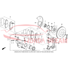 Front brake caliper guide (45235-SR3-003) - 3