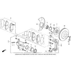 Front brake caliper guide (45235-SR3-003)