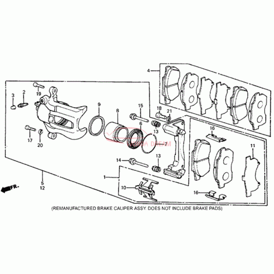 Clip, Front Abutment (45237-692-931) - 1