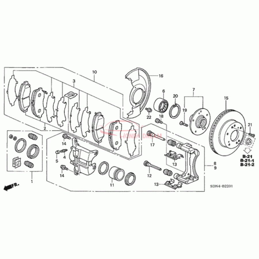 Clip, Front Abutment (45237-S7A-N02) - 1